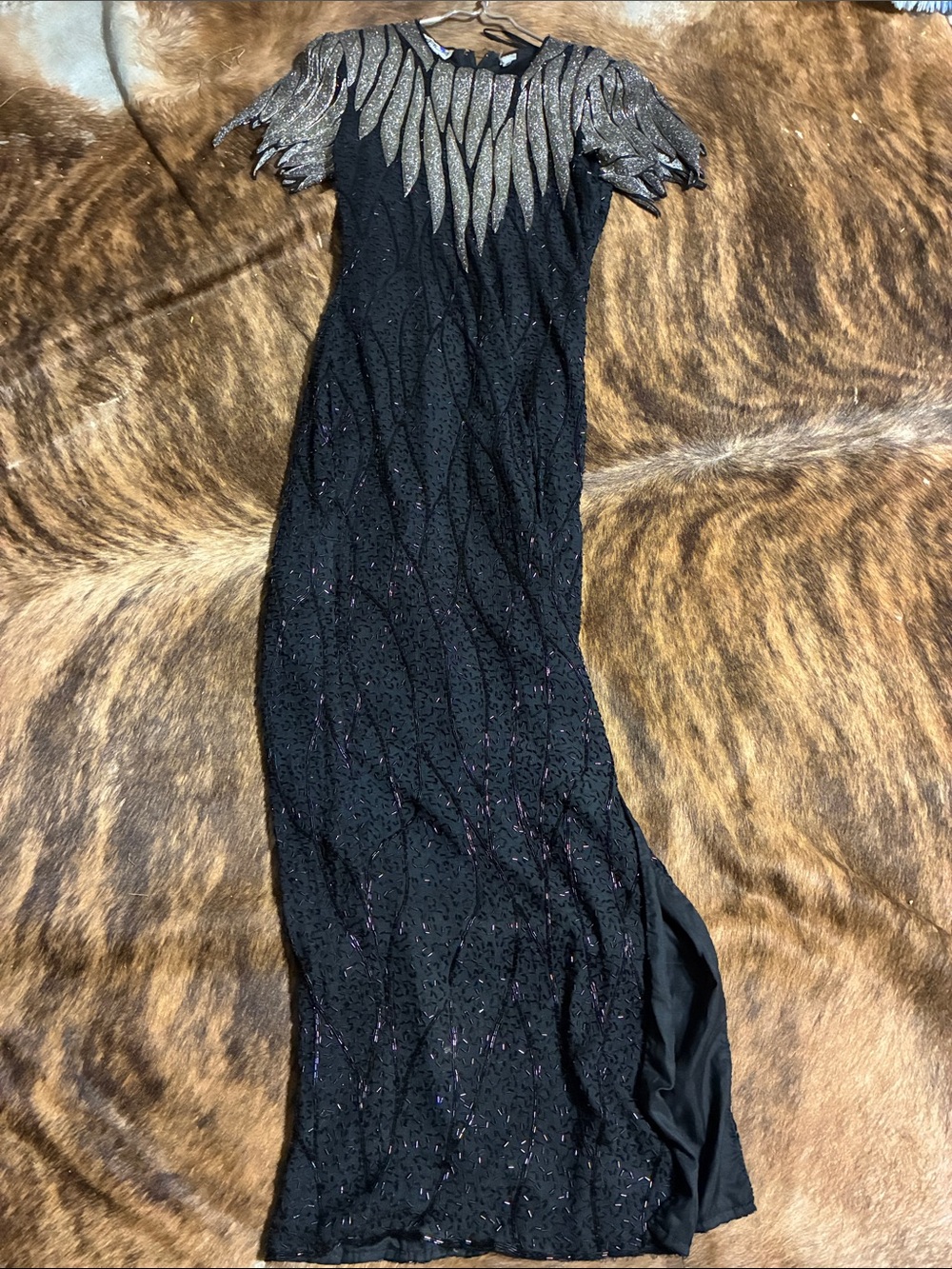 Scala  vintage beaded gown in size small